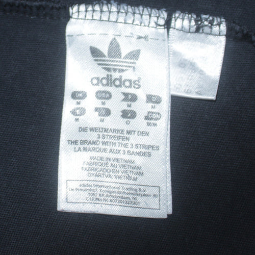 Adidas Men's Black Trefoil Logo Crew Neck T-Shirt Medium