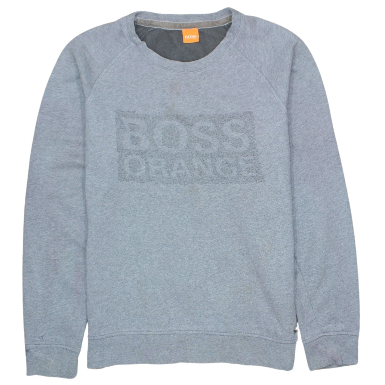 Hugo Boss Orange Womens Grey Pullover Sweatshirt XL Relaxed Fit