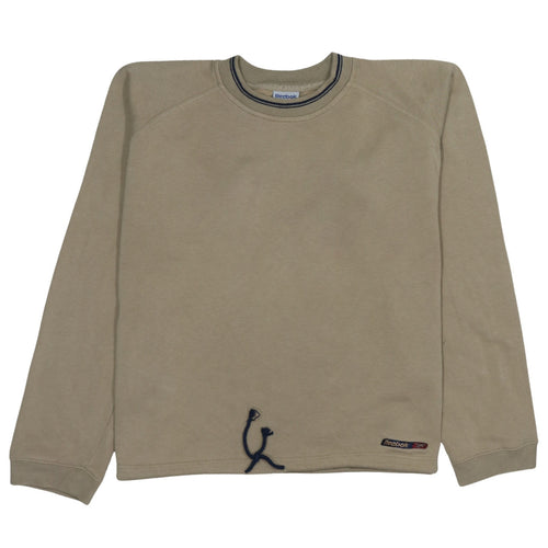 Reebok Women’s Beige XXL Pullover Sweatshirt Cotton Blend Classic Fit