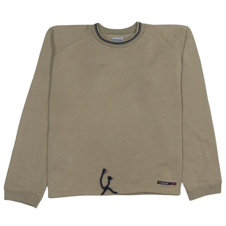 Reebok Women’s Beige XXL Pullover Sweatshirt Cotton Blend Classic Fit