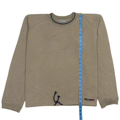 Reebok Women’s Beige XXL Pullover Sweatshirt Cotton Blend Classic Fit