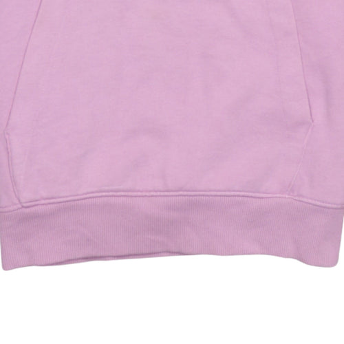 Umbro Womens Pink Hoodie Small Logo Tape Sleeve Pullover