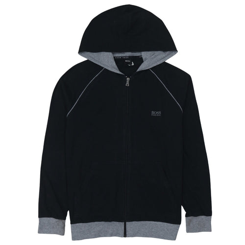 Hugo Boss Men's Black Full Zip Hoodie Size M Regular Fit