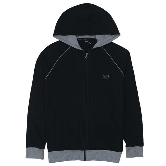 Hugo Boss Men's Black Full Zip Hoodie Size M Regular Fit