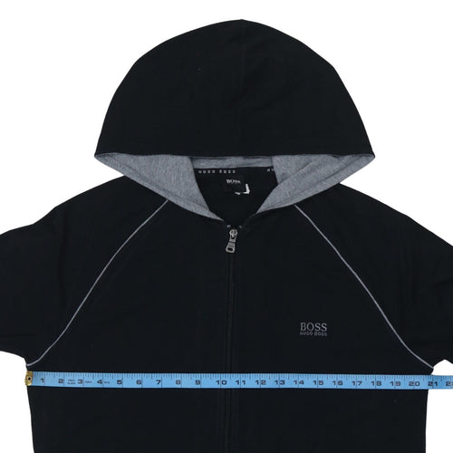 Hugo Boss Men's Black Full Zip Hoodie Size M Regular Fit
