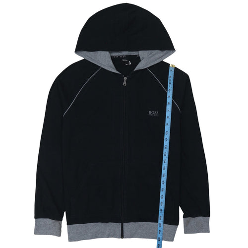 Hugo Boss Men's Black Full Zip Hoodie Size M Regular Fit