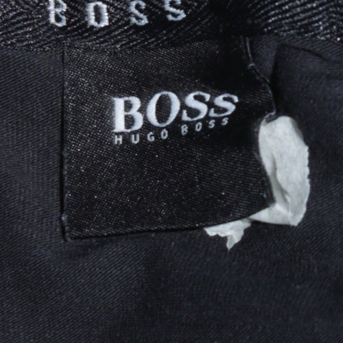 Hugo Boss Men's Black Full Zip Hoodie Size M Regular Fit
