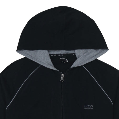 Hugo Boss Men's Black Full Zip Hoodie Size M Regular Fit