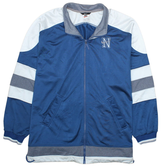 Nike Men's Blue L Track Jacket Full Zip Colourblock Sportswear
