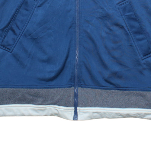 Nike Men's Blue L Track Jacket Full Zip Colourblock Sportswear