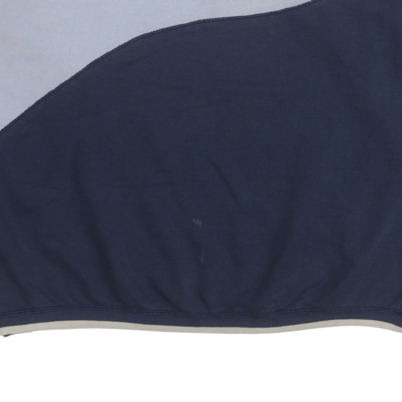 Adidas Mens Blue Colourblock Logo Sweatshirt Size L Vintage Pullover