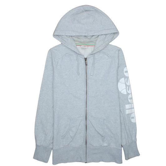 Ellesse Men's Grey Full Zip Hoodie M Regular Fit Sportswear
