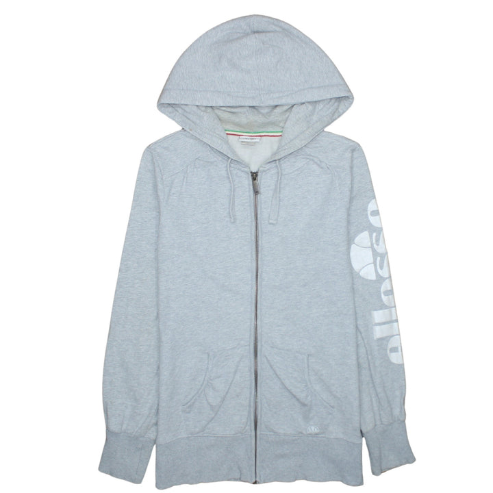 Ellesse Men's Grey Full Zip Hoodie M Regular Fit Sportswear