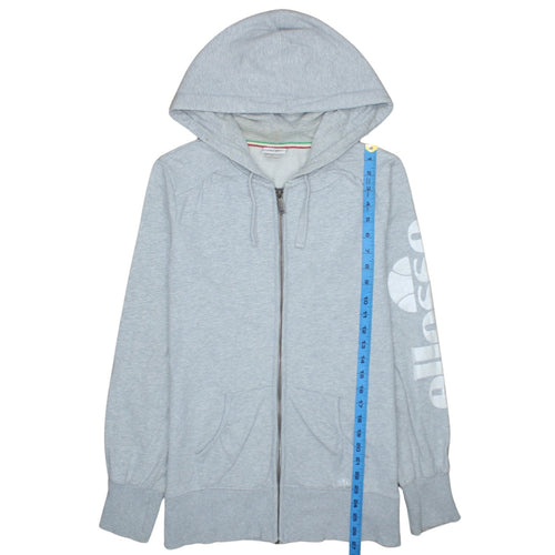 Ellesse Men's Grey Full Zip Hoodie M Regular Fit Sportswear