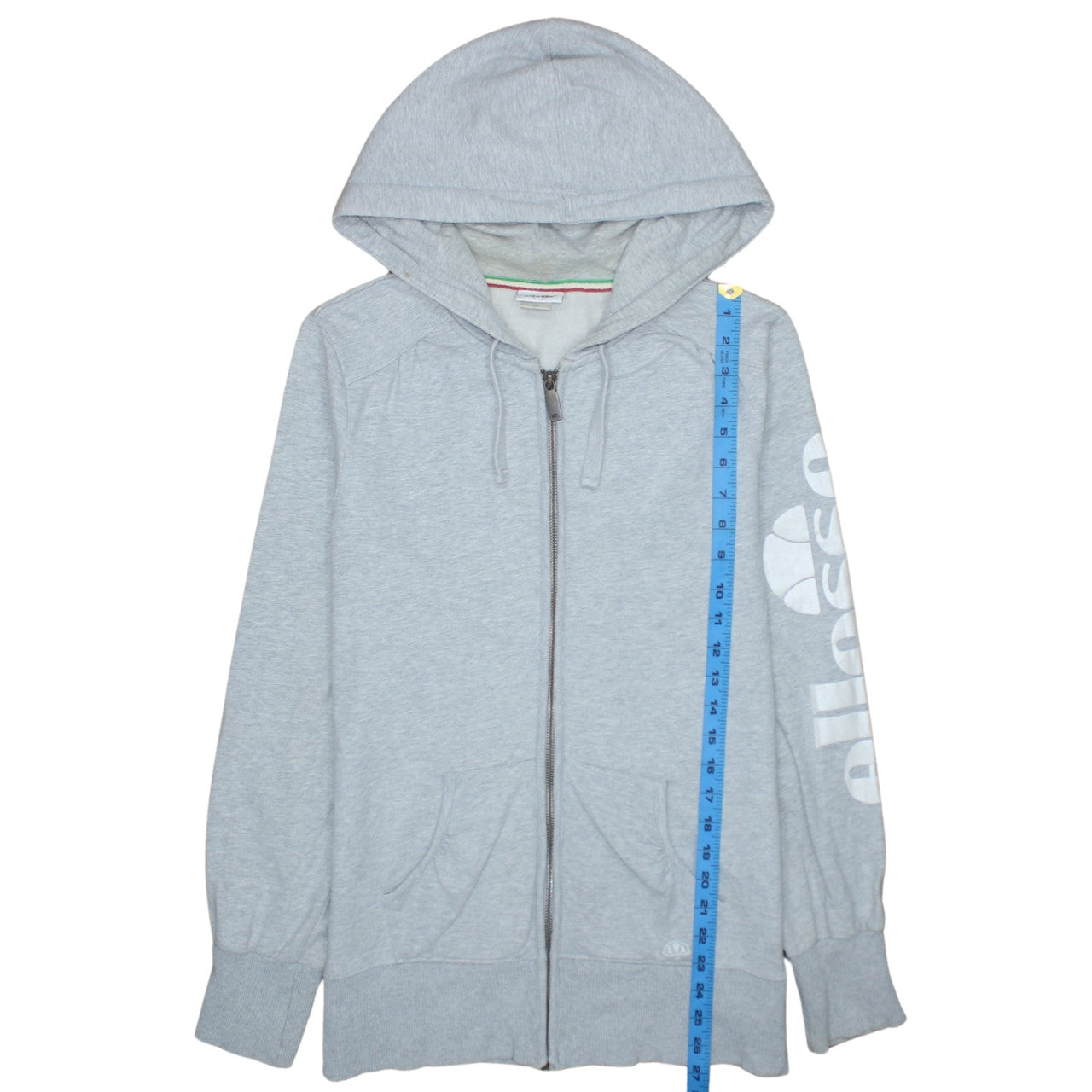 Ellesse Men's Grey Full Zip Hoodie M Regular Fit Sportswear