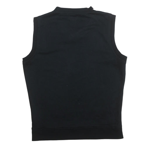 Adidas Men's Black Sleeveless V-Neck Sports Vest Sweatshirt M