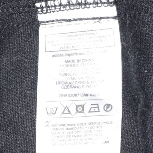 Adidas Men's Black Sleeveless V-Neck Sports Vest Sweatshirt M