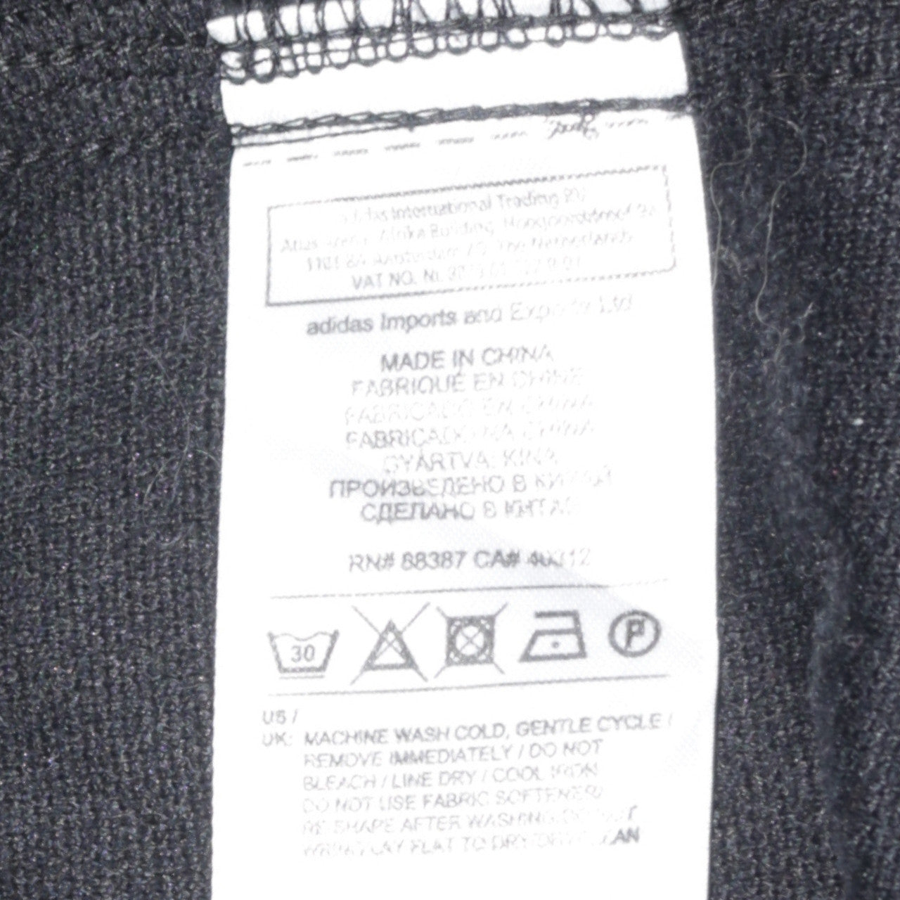 Adidas Men's Black Sleeveless V-Neck Sports Vest Sweatshirt M