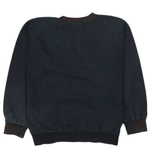Adidas Boys Black Pullover Sweatshirt 16 Years Retro Logo Fleece