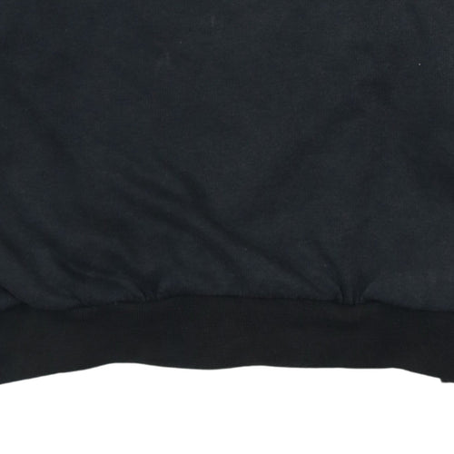 Adidas Boys Black Pullover Sweatshirt 16 Years Retro Logo Fleece