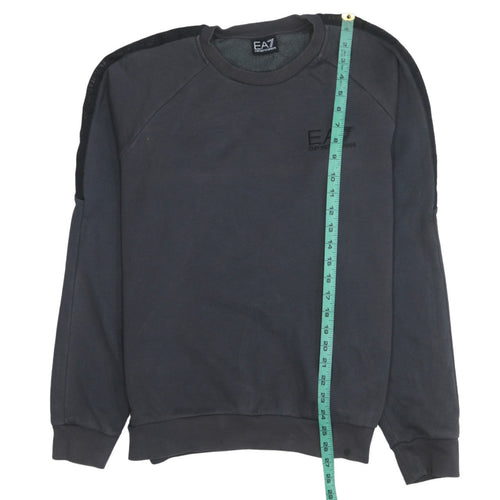 Emporio Armani EA7 Men's Black Crew Neck Sweatshirt Size M