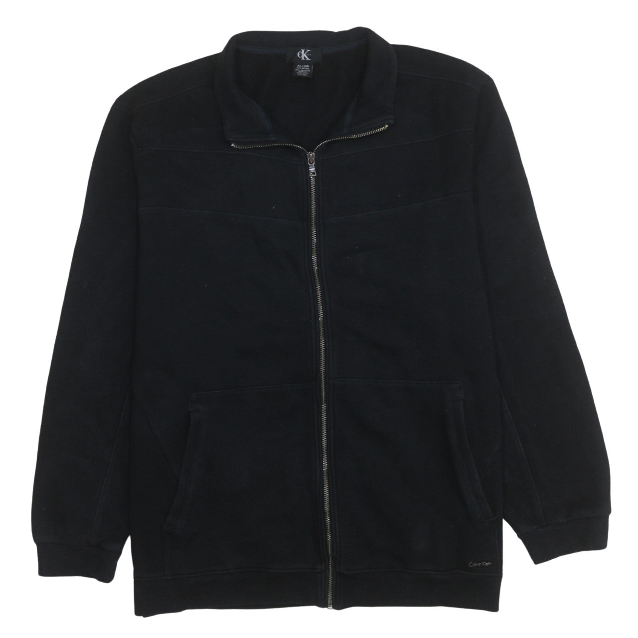 Calvin Klein Men's Black XL Fleece Full Zip Activewear Jacket