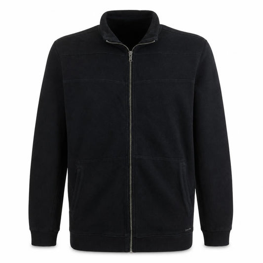 Calvin Klein Men's Black XL Fleece Full Zip Activewear Jacket