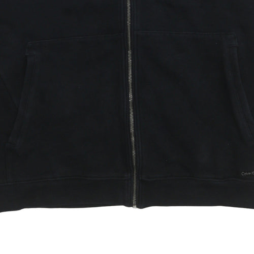 Calvin Klein Men's Black XL Fleece Full Zip Activewear Jacket
