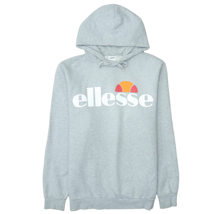 Ellesse Women’s Grey XL Pullover Hoodie with Logo Print