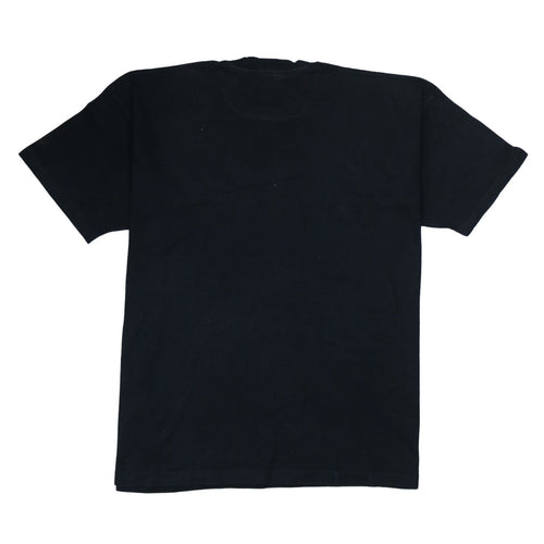 Nike Men's Black XL Vintage Red Swoosh Logo Graphic T-Shirt