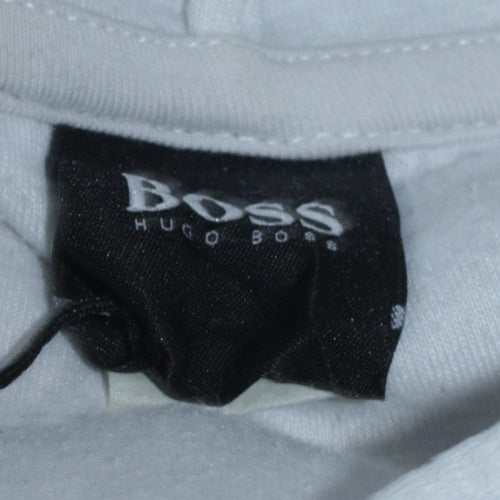 Hugo Boss Men's Black & White Logo Pullover Hoodie Size S