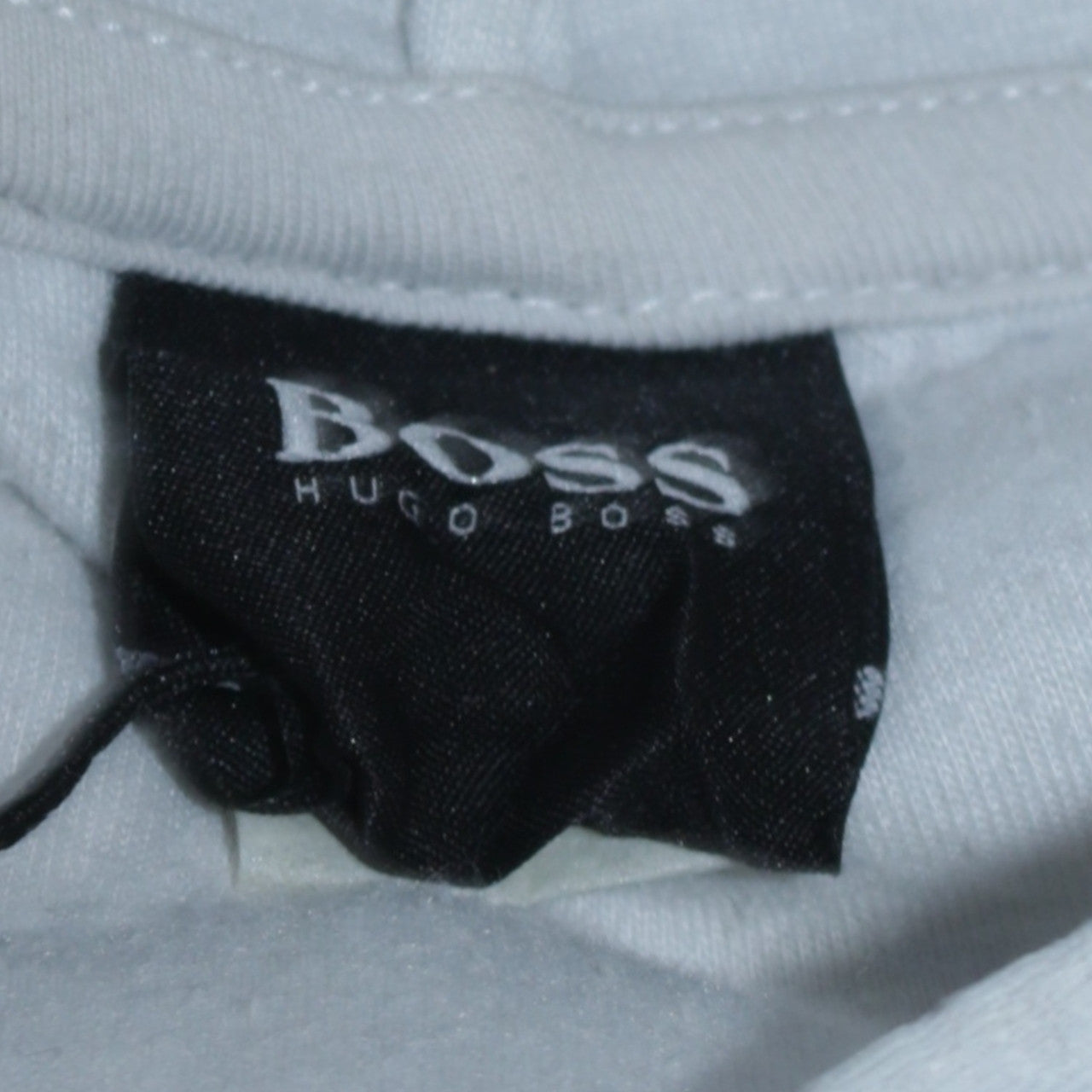 Hugo Boss Men's Black & White Logo Pullover Hoodie Size S