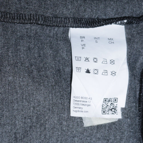 Hugo Boss Men's Black & White Logo Pullover Hoodie Size S
