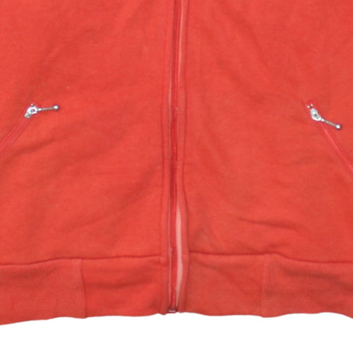 Nike Men's Red Colourblock Track Jacket L Vintage Sports Full Zip