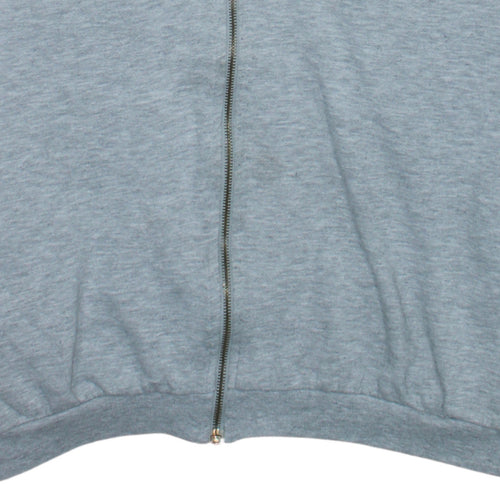 Reebok Women’s Grey Full Zip Hoodie Medium Athletic Dept Logo