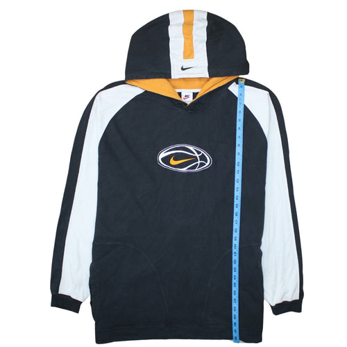 Nike Men's Black 2XL Pullover Hoodie with Basketball Logo