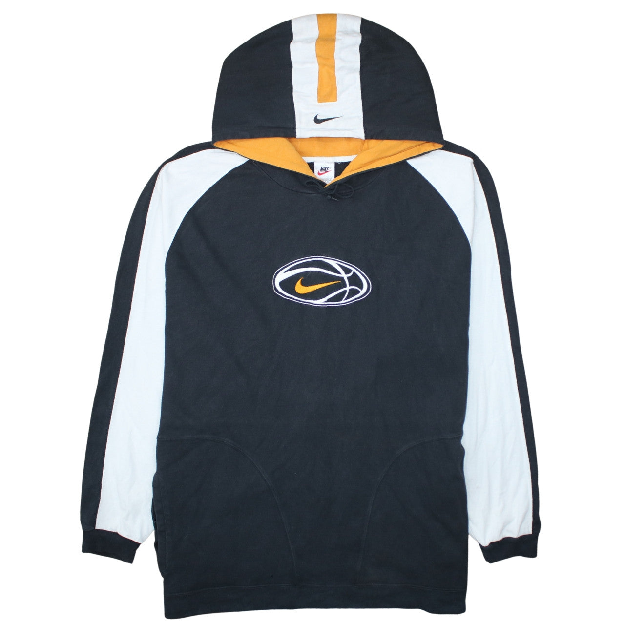 Nike Men's Black 2XL Pullover Hoodie with Basketball Logo
