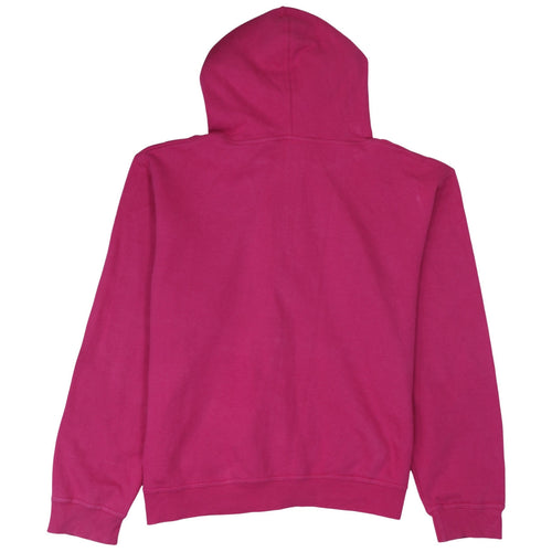 Adidas Women’s Pink Full Zip Hoodie Size 2XL Logo Print Casual
