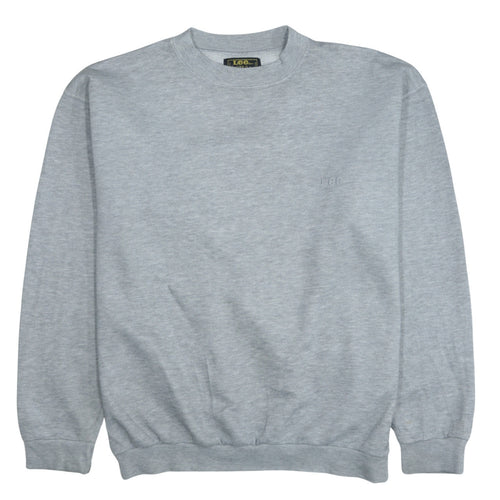 Lee Womens Grey Small Pullover Sweatshirt Classic Fit Casual