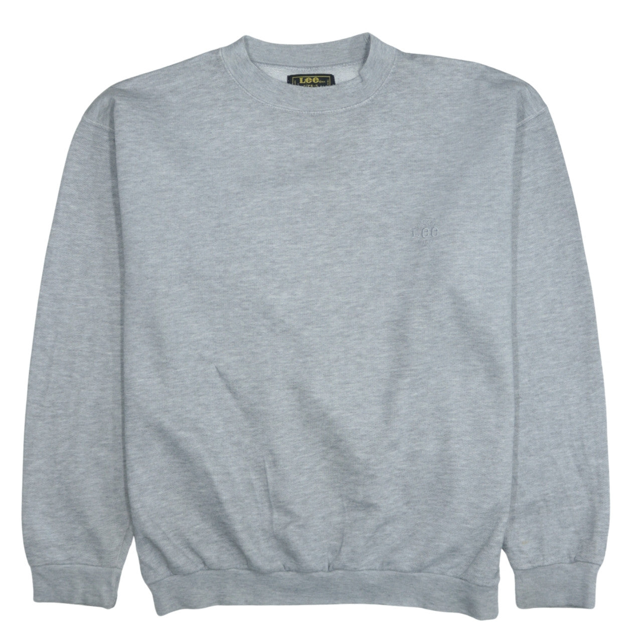 Lee Womens Grey Small Pullover Sweatshirt Classic Fit Casual