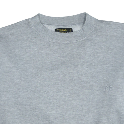 Lee Womens Grey Small Pullover Sweatshirt Classic Fit Casual