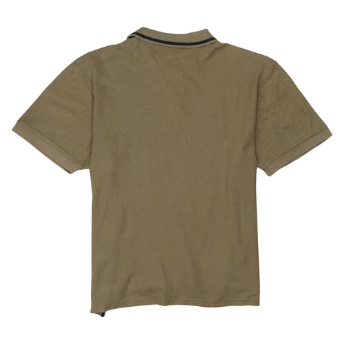 Nike Men’s Brown Cotton Short Sleeve Polo Shirt L
