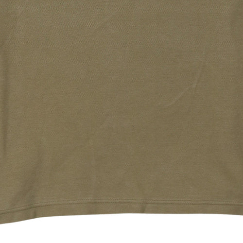 Nike Men’s Brown Cotton Short Sleeve Polo Shirt L