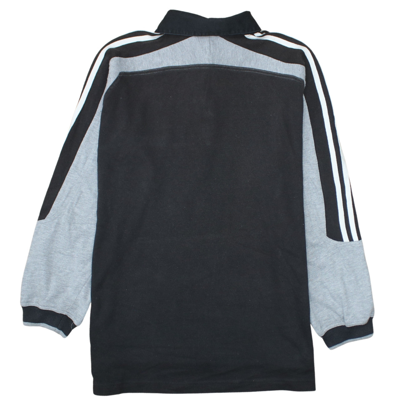 Adidas Men's Black Long Sleeve Collared Sports T-Shirt Size M