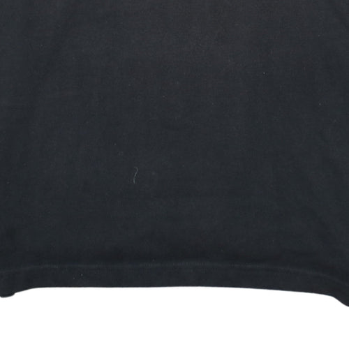 Adidas Men's Black Long Sleeve Collared Sports T-Shirt Size M