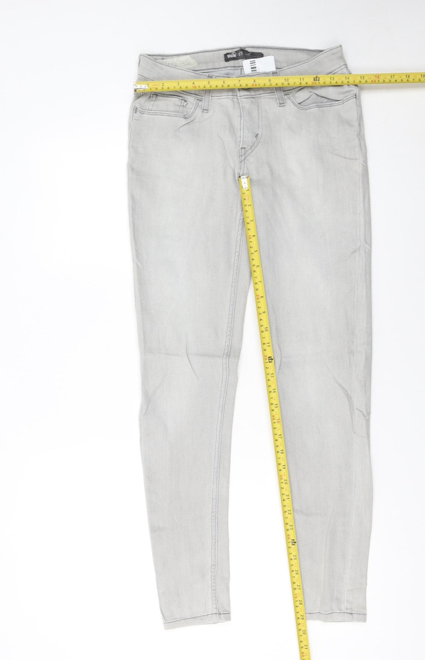 Levi’s Women’s Grey Skinny Jeans W27 L30 Stretch Denim