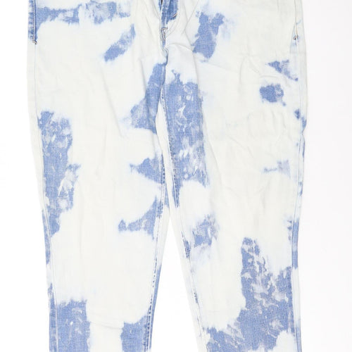 Levi's Women's Blue Acid Wash Boyfriend Jeans Size 13 Relaxed Fit