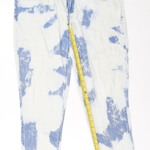 Levi's Women's Blue Acid Wash Boyfriend Jeans Size 13 Relaxed Fit