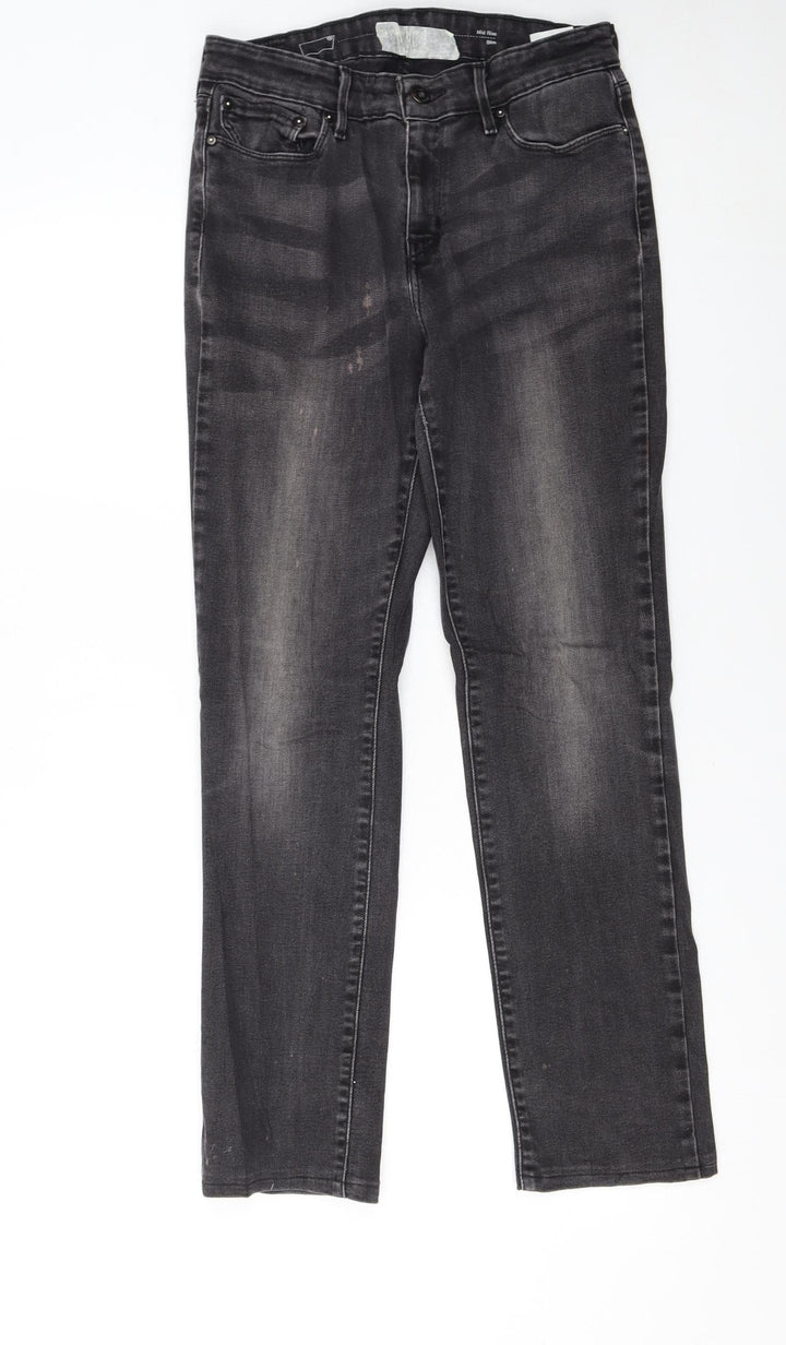Levi's Women's Black Straight Leg Jeans Size 12 W29 L34