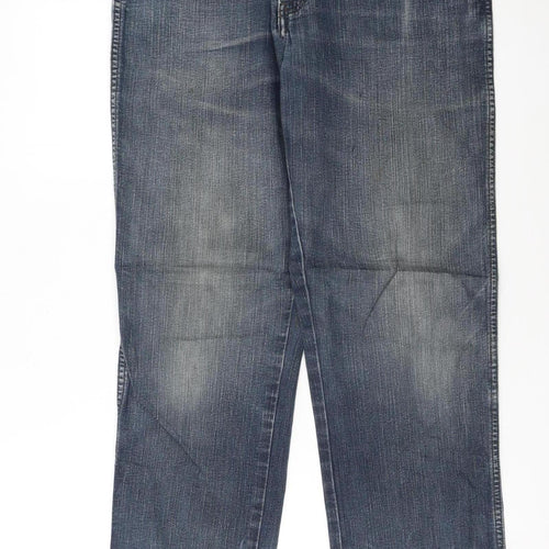 Wrangler Men Blue 32x30 Texas Straight Denim Jeans
